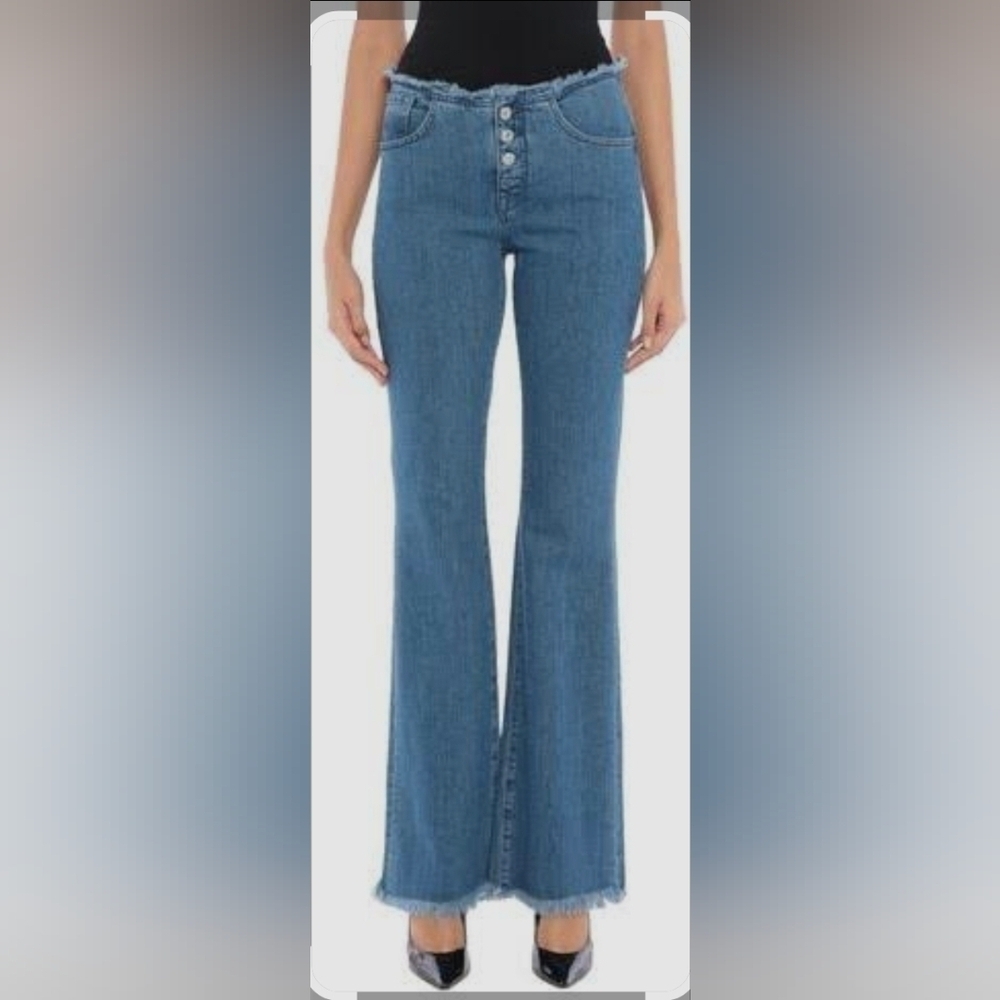 Marques Almeida Fringe Top Bell Bottoms Size 8